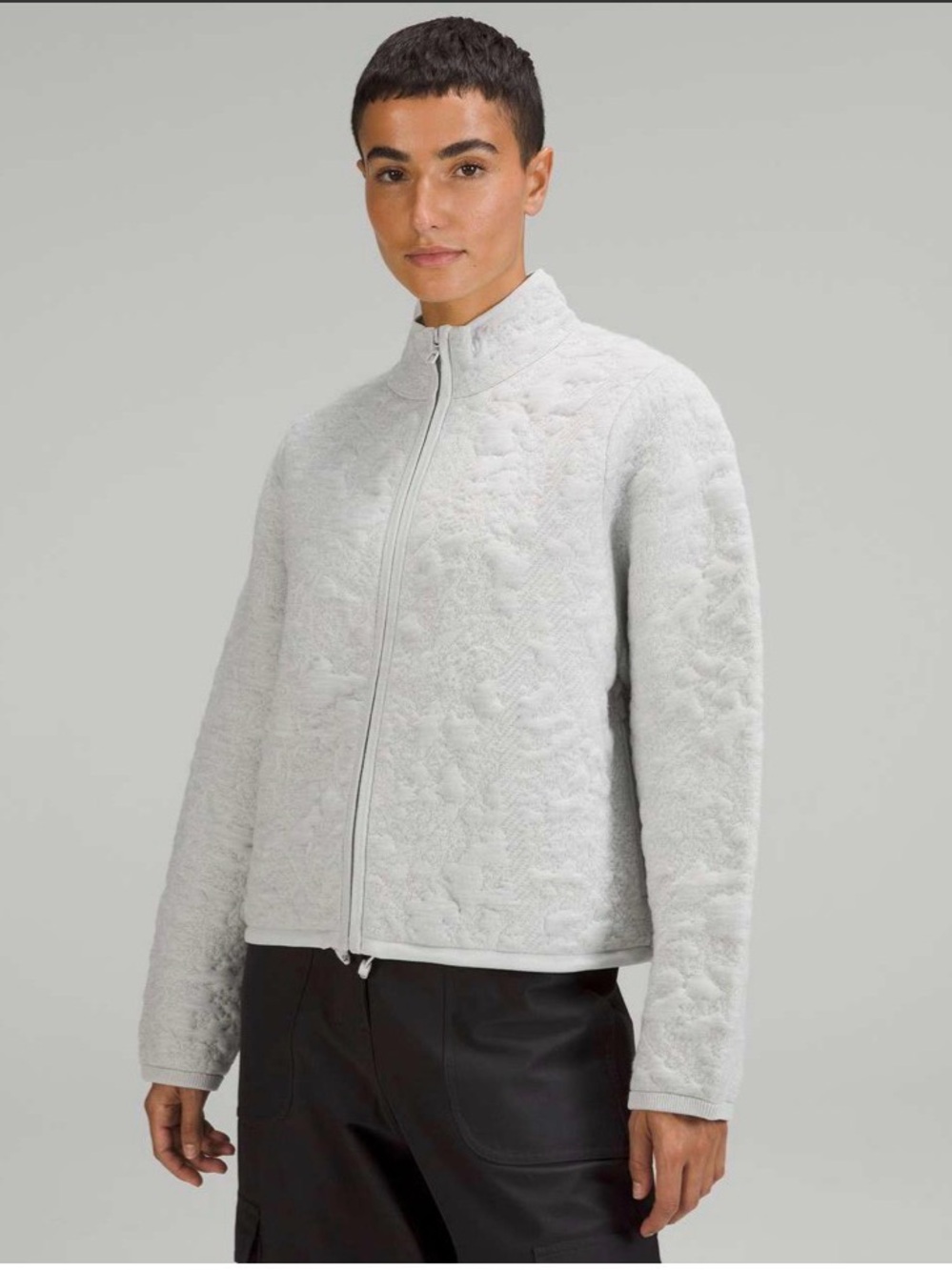 Lululemon Jacquard Multi-Texture Sweater Jacket
Heathered Vapor